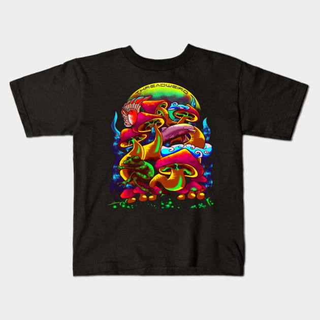 Psychedelic Dream Kids T-Shirt by ThreadWeird Apparel Company